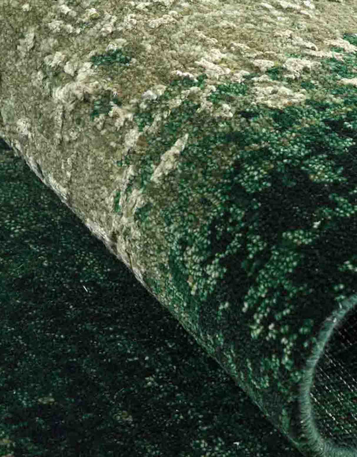 Jade Handknotted Wool and Silk Rug