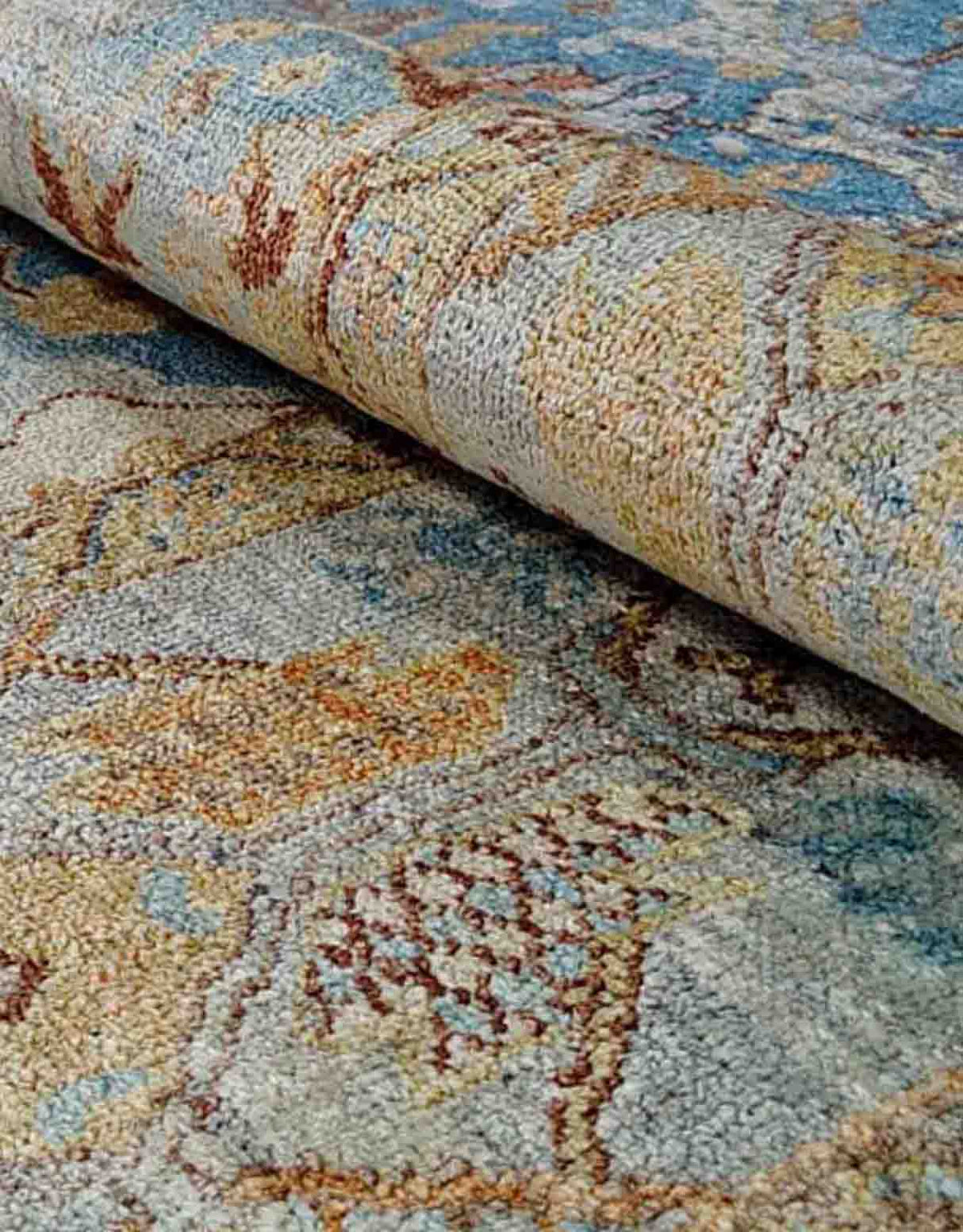 Moor Hand Knotted Wool And Silk Rug
