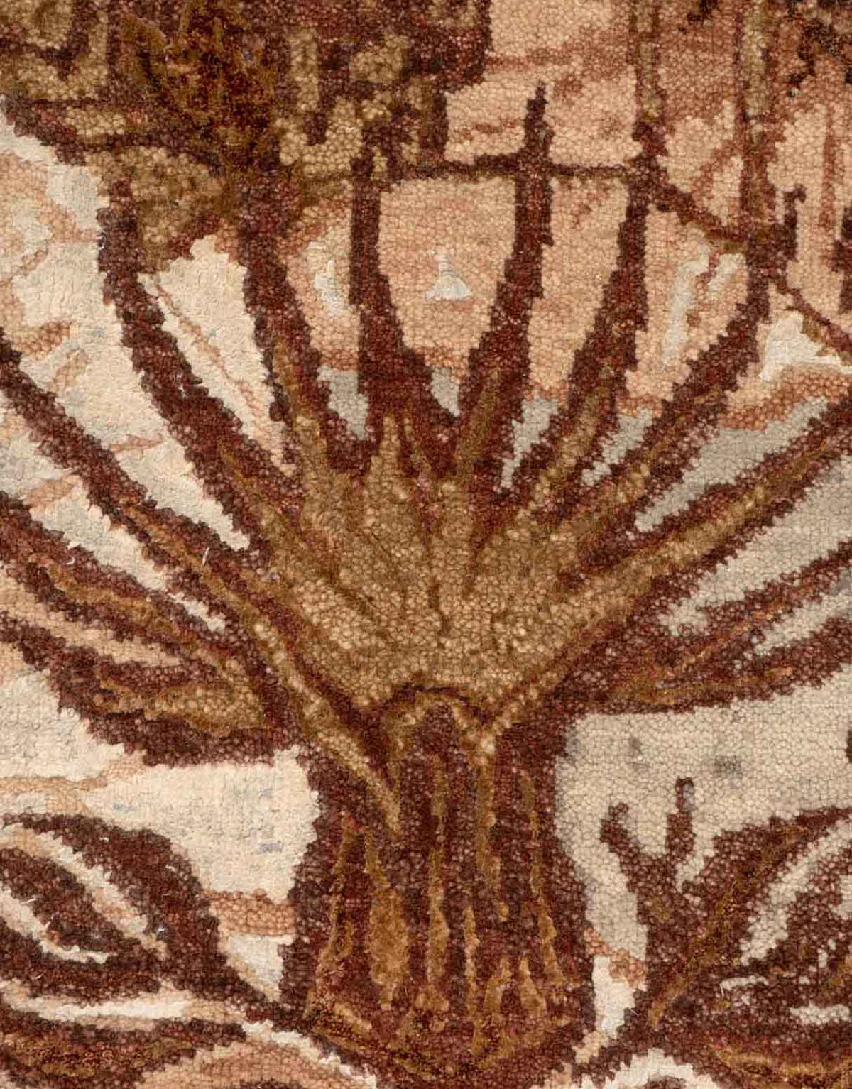 Wilding  Hand Knotted Wool And Silk Rug