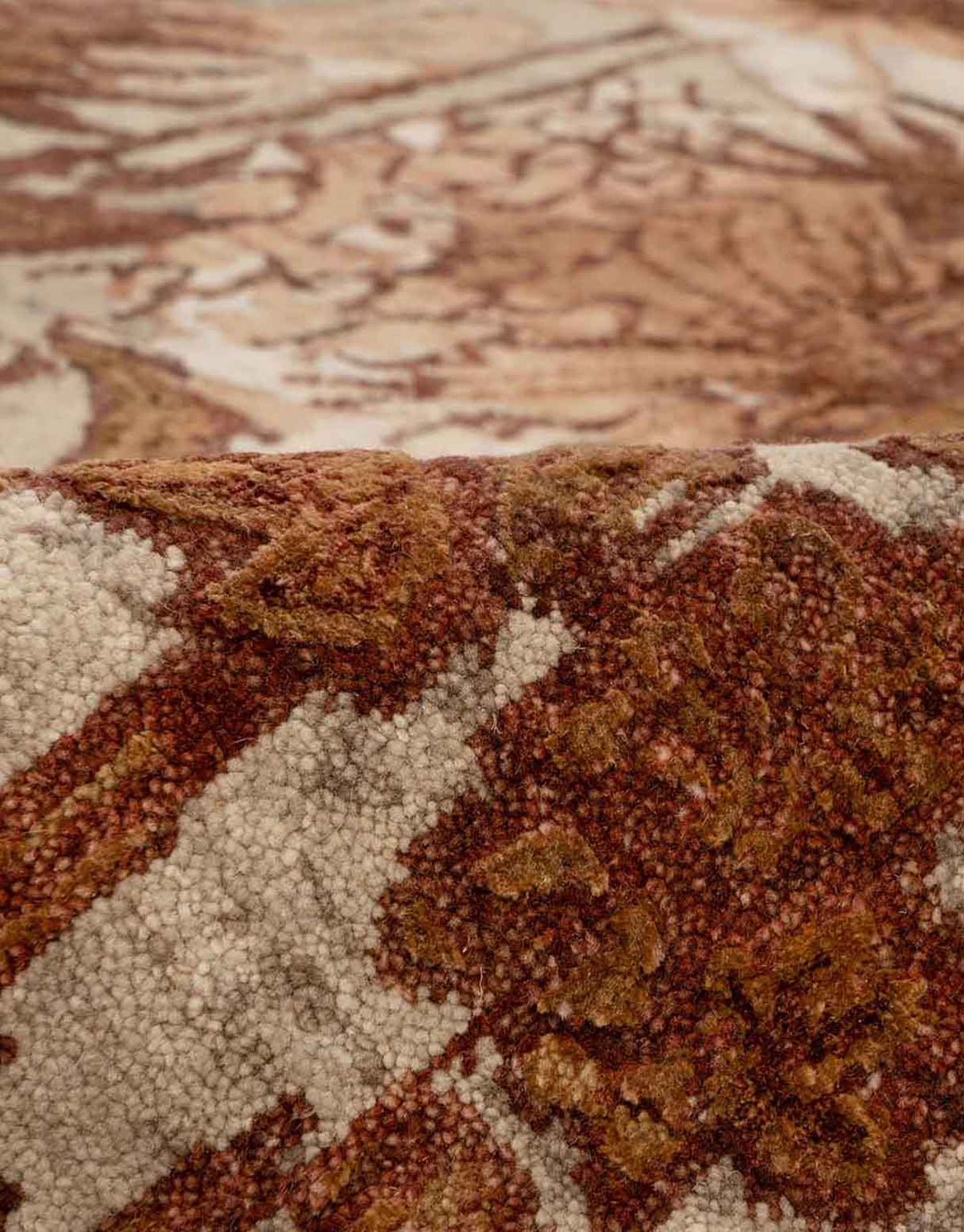 Wilding  Hand Knotted Wool And Silk Rug