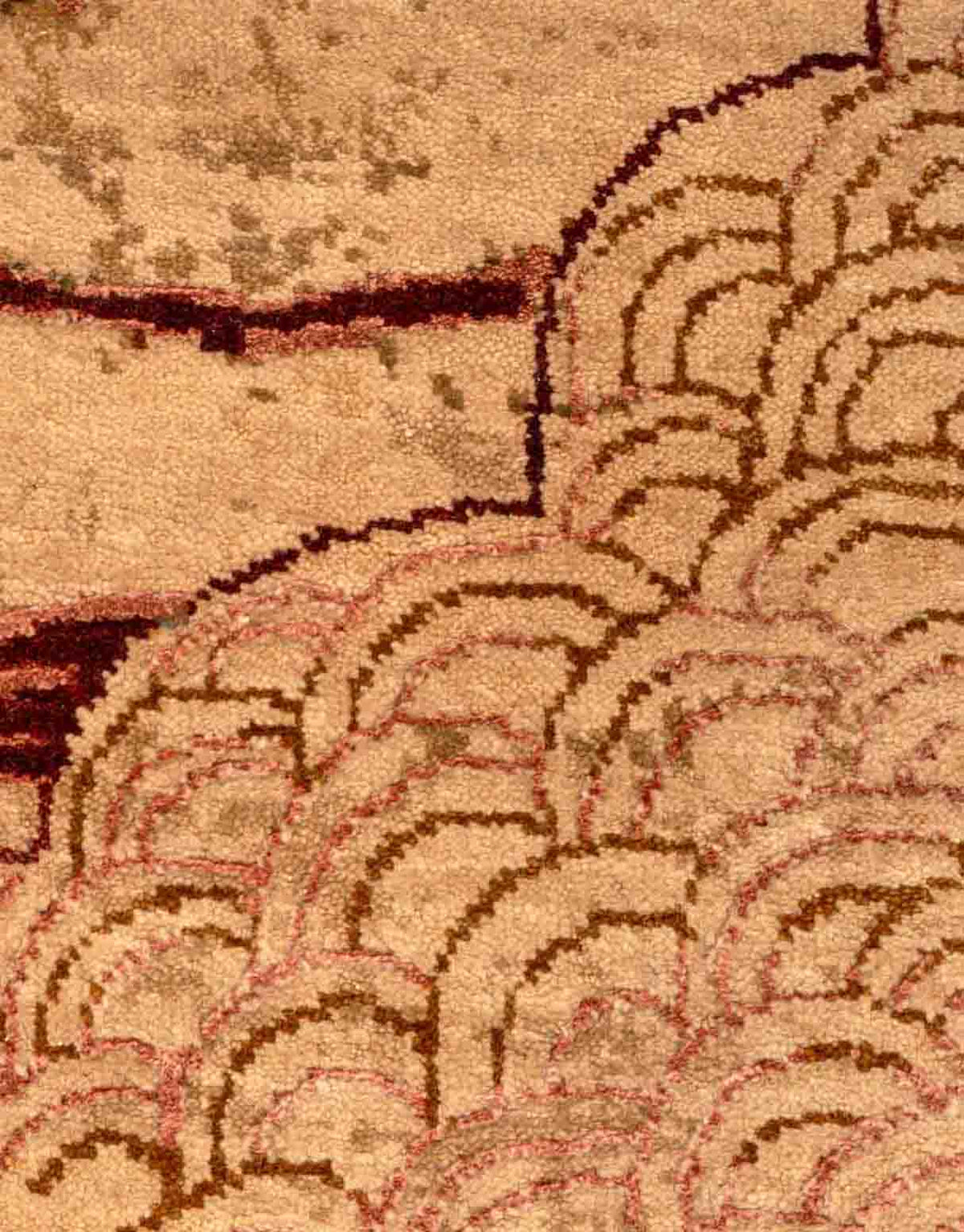 Meander Hand Knotted Wool And Silk Rug