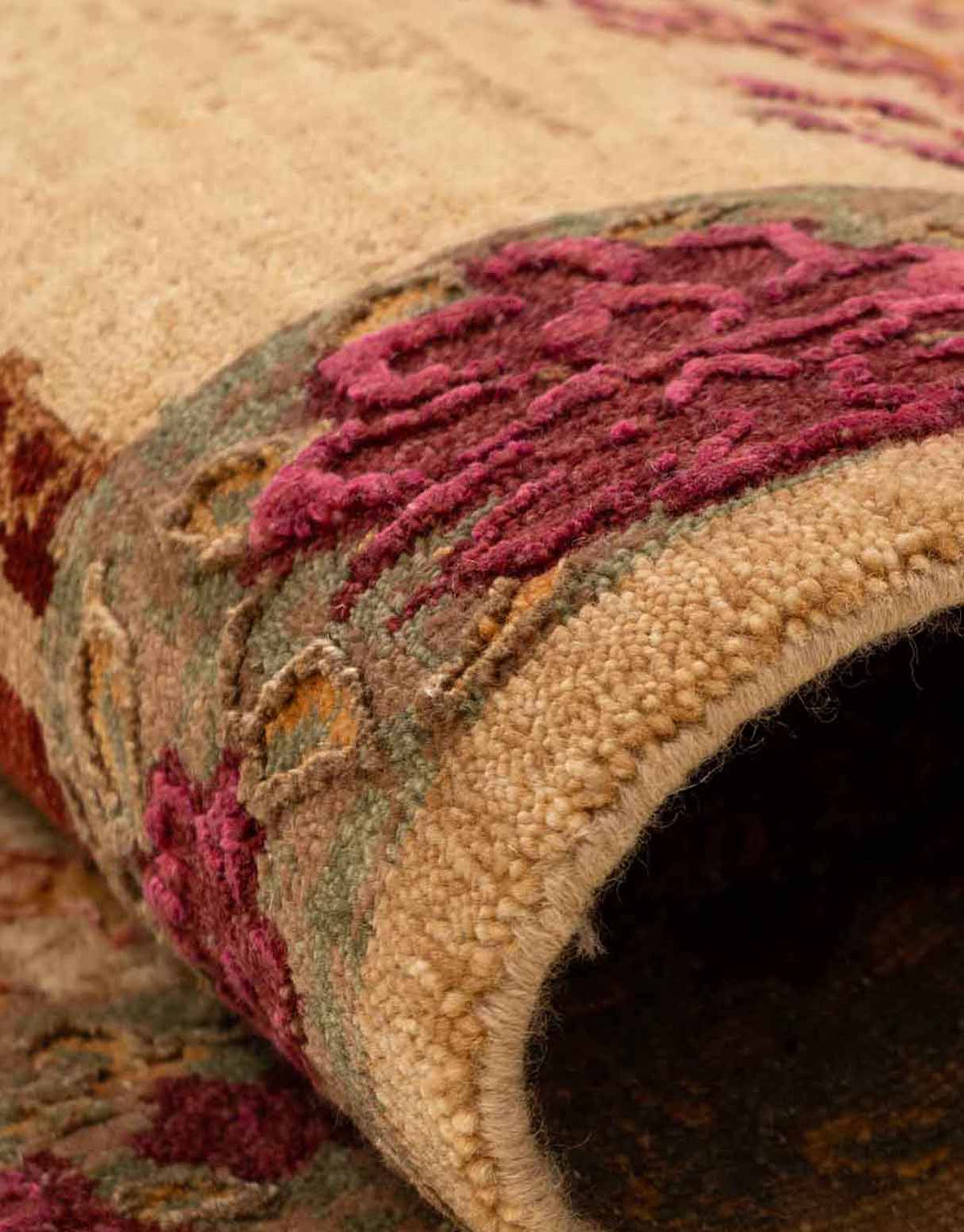 Meander Hand Knotted Wool And Silk Rug