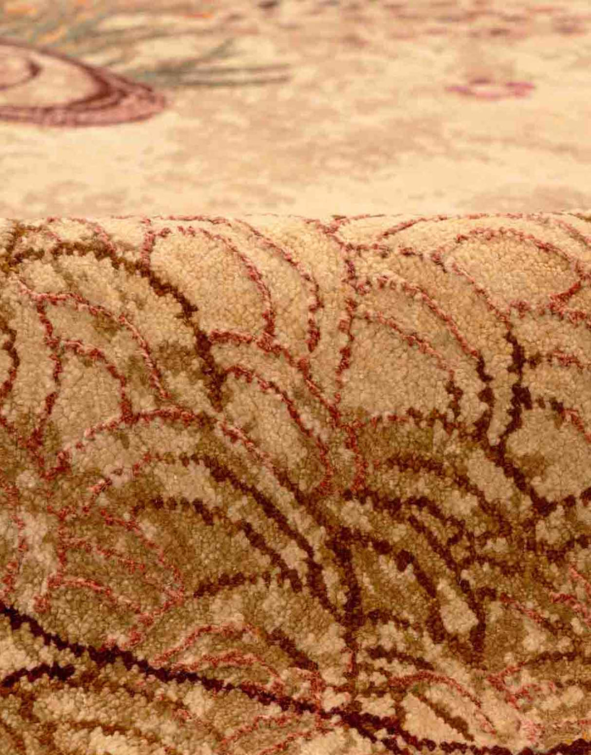 Meander Hand Knotted Wool And Silk Rug