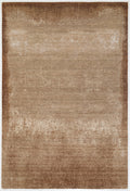 Cinnamon Handknotted Wool and Silk Rug