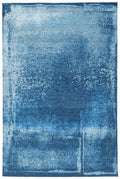 Azure Handknotted Wool and Silk Rug