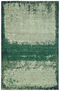 Jade Handknotted Wool and Silk Rug