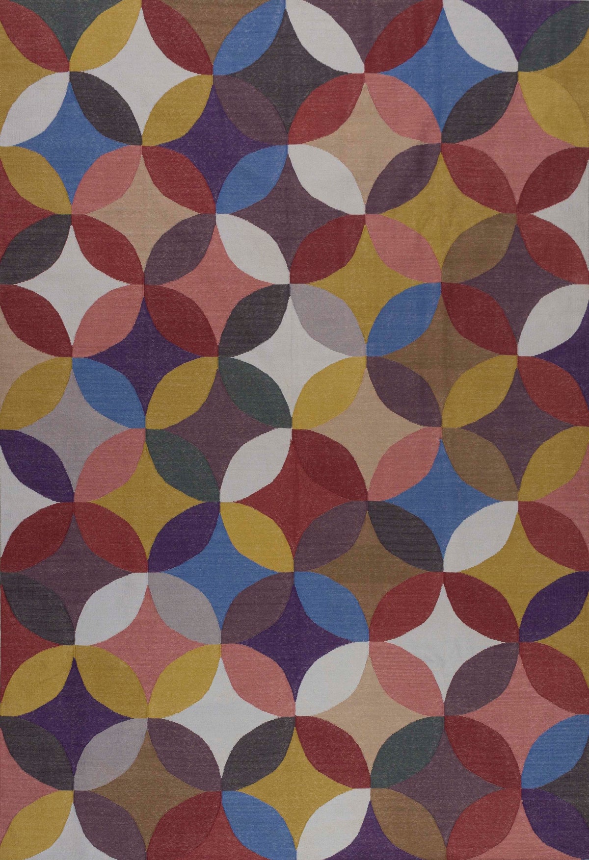 Chromatic Hand Woven Bamboo Silk Dhurrie