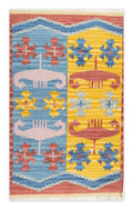 Solis 1 Hand Woven Woollen Dhurrie