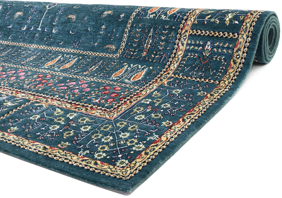 Neelambar Hand Knotted Wool And Bamboo Silk Rug