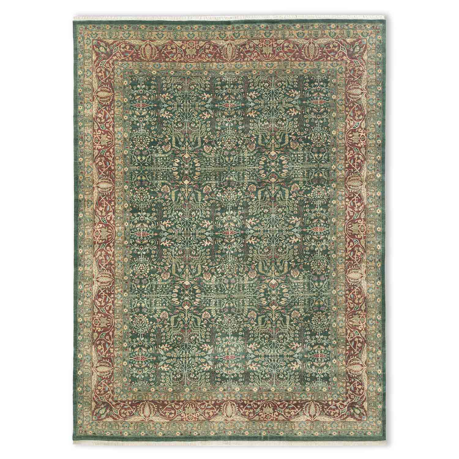 Mohanam Handknotted Wool and Silk Rug
