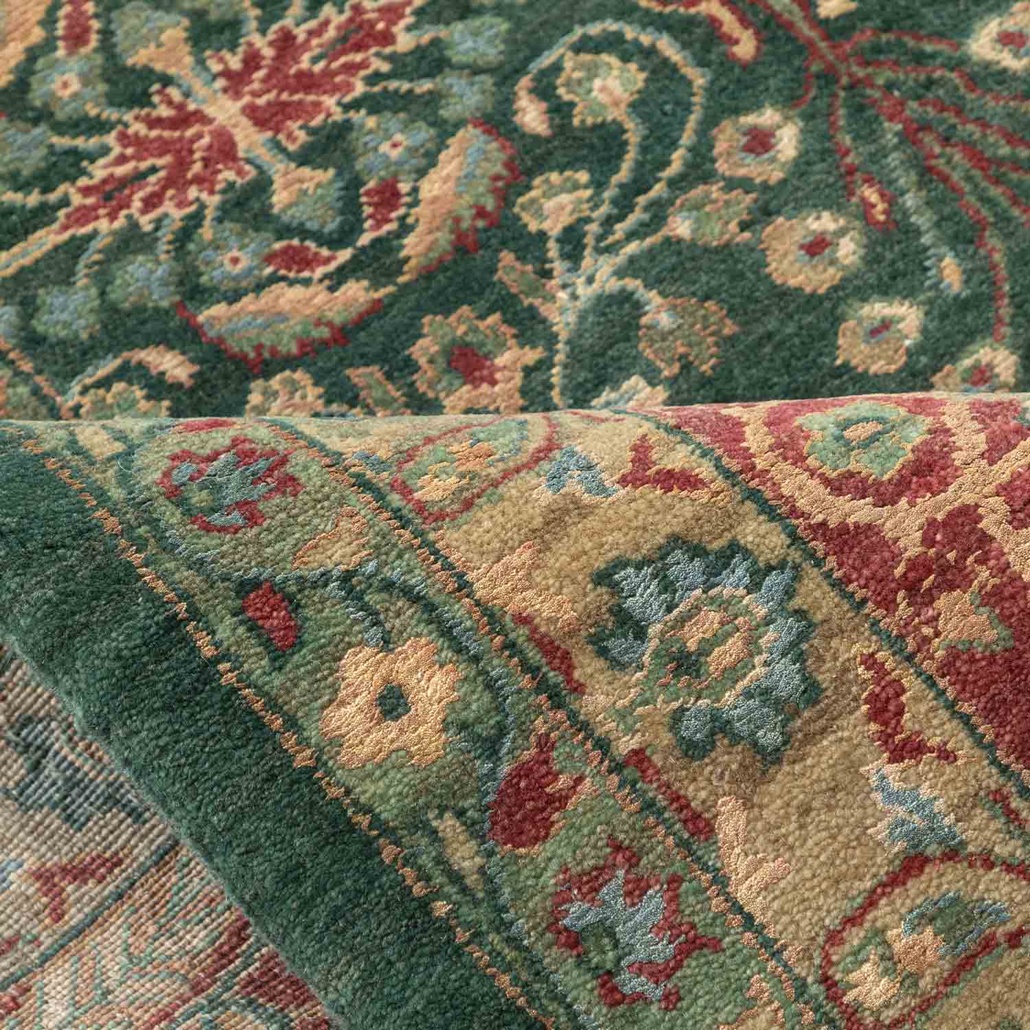 Mohanam Handknotted Wool and Silk Rug