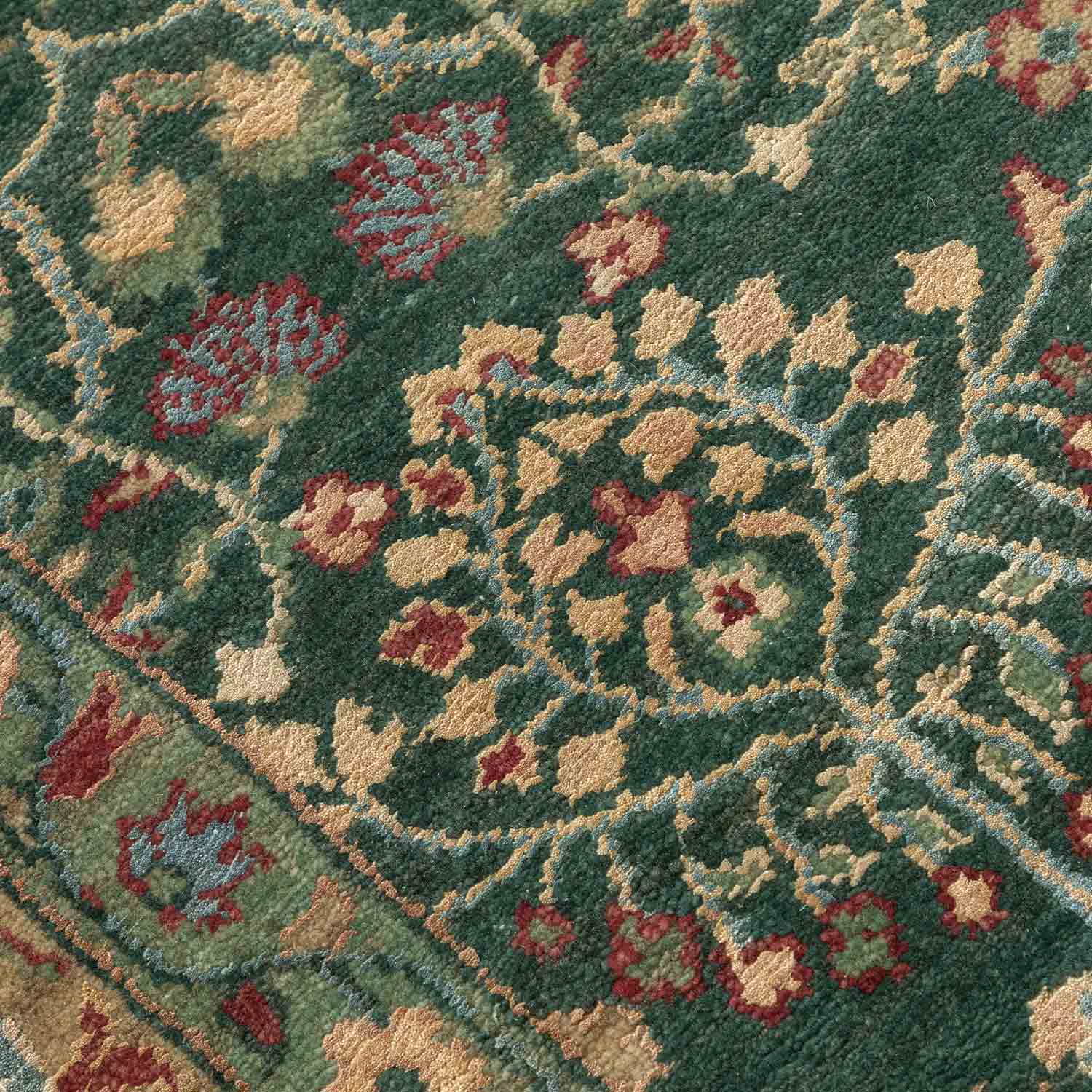 Mohanam Handknotted Wool and Silk Rug
