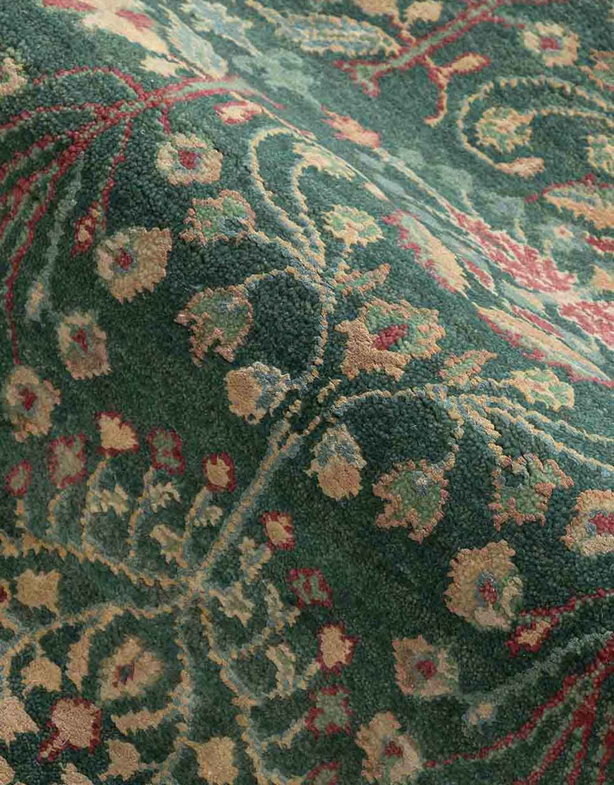 Mohanam Handknotted Wool and Silk Rug