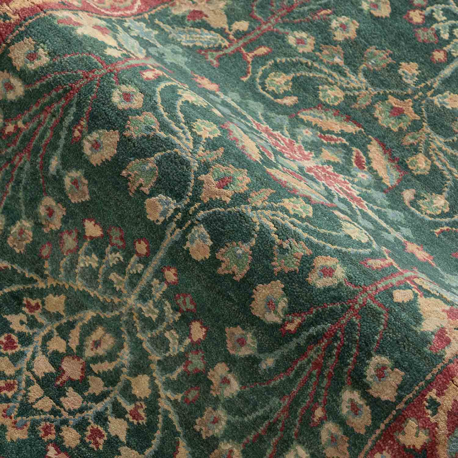 Mohanam Handknotted Wool and Silk Rug