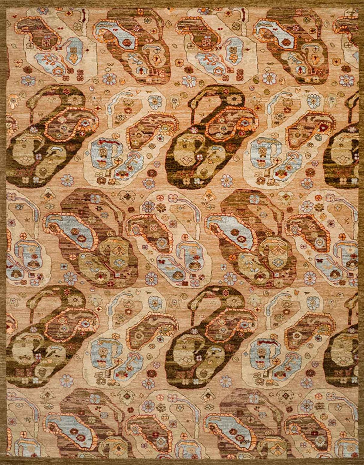 Inscape Hand Knotted Wool And Silk Rug